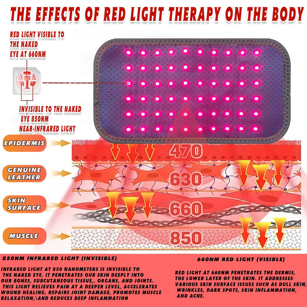Red Light Therapy Heating Waist Belt