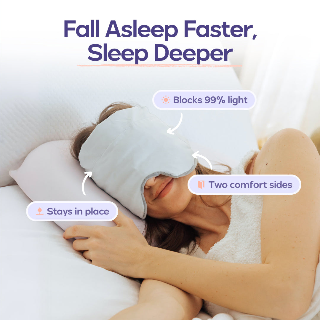 Weighted Sleep Mask Blackout Eye Mask for Better Sleep