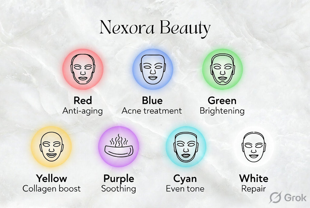 7-Color LED Facial Mask for Skin Care (Single Unit)