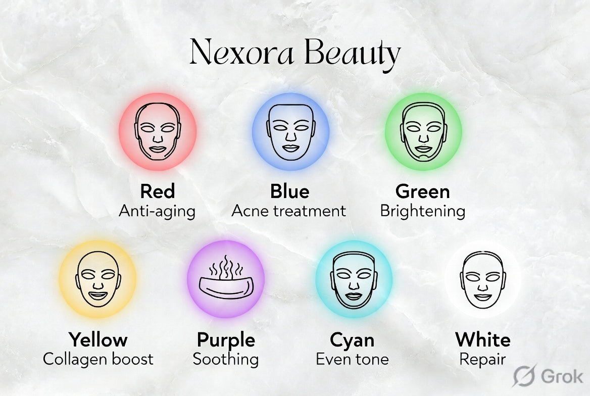 7-Color LED Facial Mask for Skin Care (Single Unit)