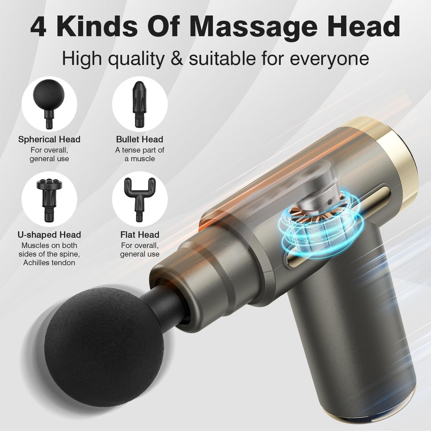 Massage Gun in use
