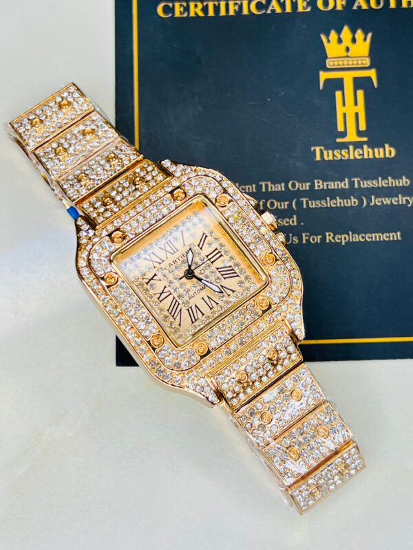 Luxury Fully Iced-Out Gold Watches – Ultimate Statement Pieces - Image 5