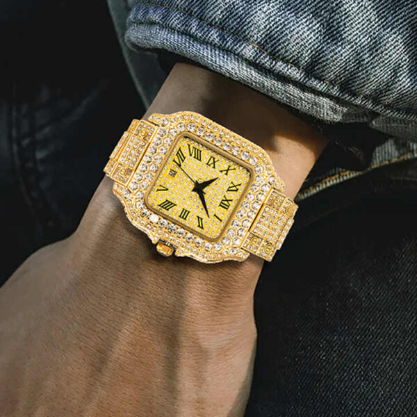 Luxury Gold Iced Out Watch - Image 3