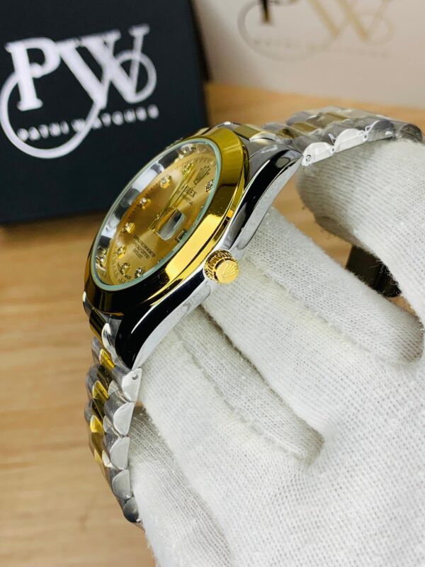 Luxury Rolex Watch in Gold | White | Blue with Vip gift box and Bag - Image 7